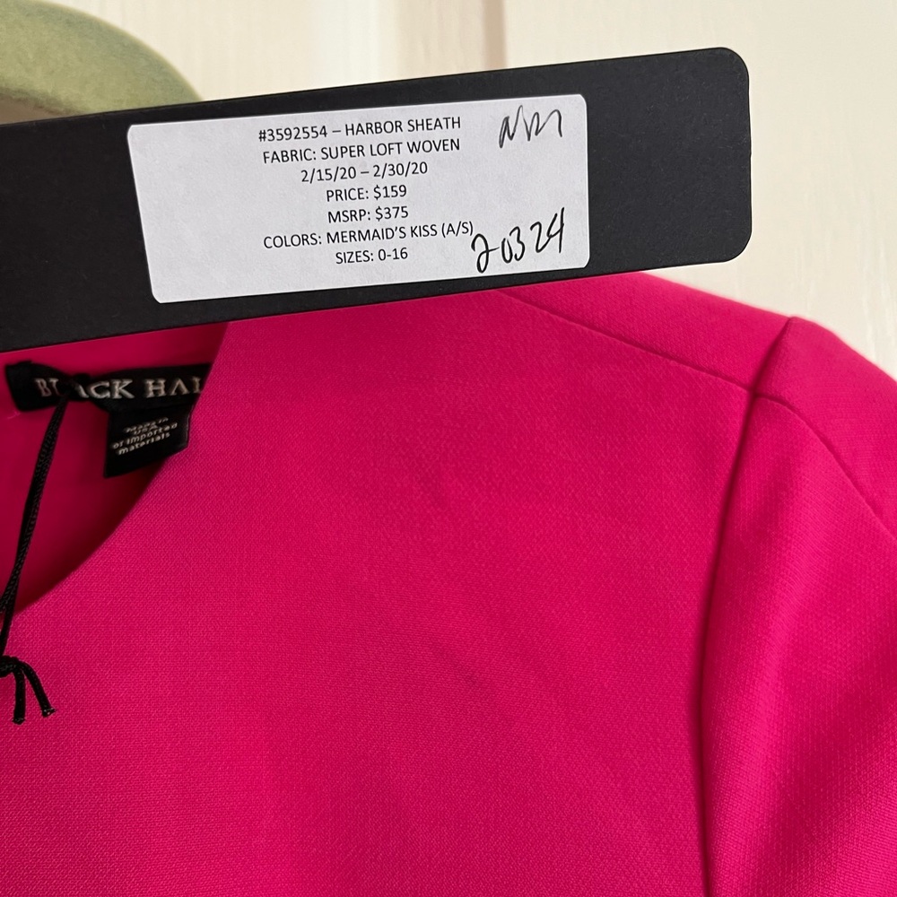 Black Halo Harbor Side-Tie Sheath Dress New with tags size 2 - Picture 6 of 6